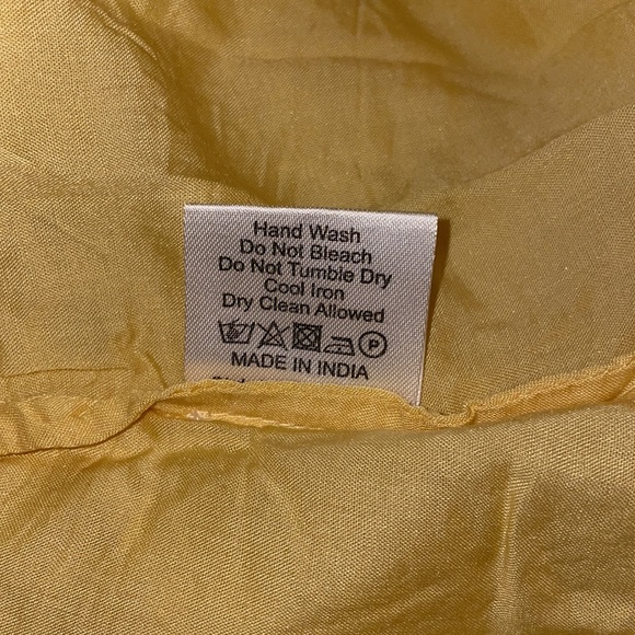 Love Sam Sayo Yellow Chiffon Mini Dress SZ L EUC - Picture 9 of 9